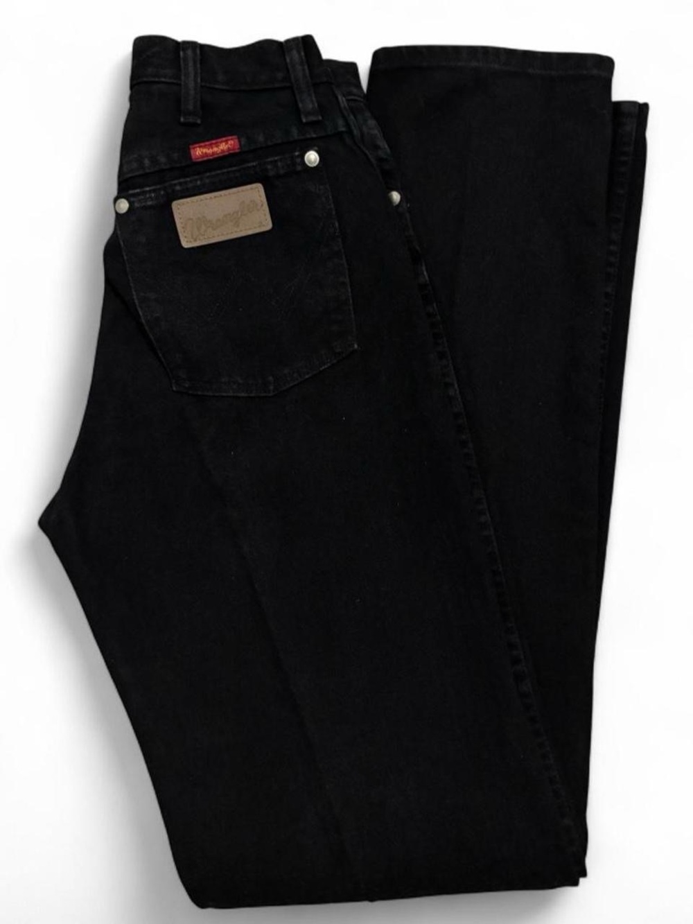 Vintage Wrangler Women’s Black Straight Jeans - Made in USA, Vintage Western
